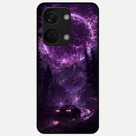  Eternal Cosmic Drive Glass Case For Oneplus Nord 3 back cover – full design glossy printed glass finish