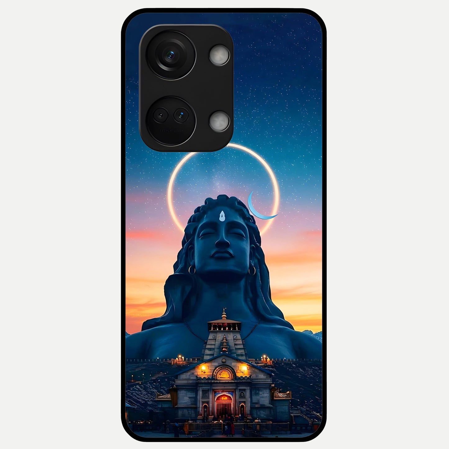  Eternal Shiva Aura Glass Case For Oneplus Nord 3 back cover – full design glossy printed glass finish