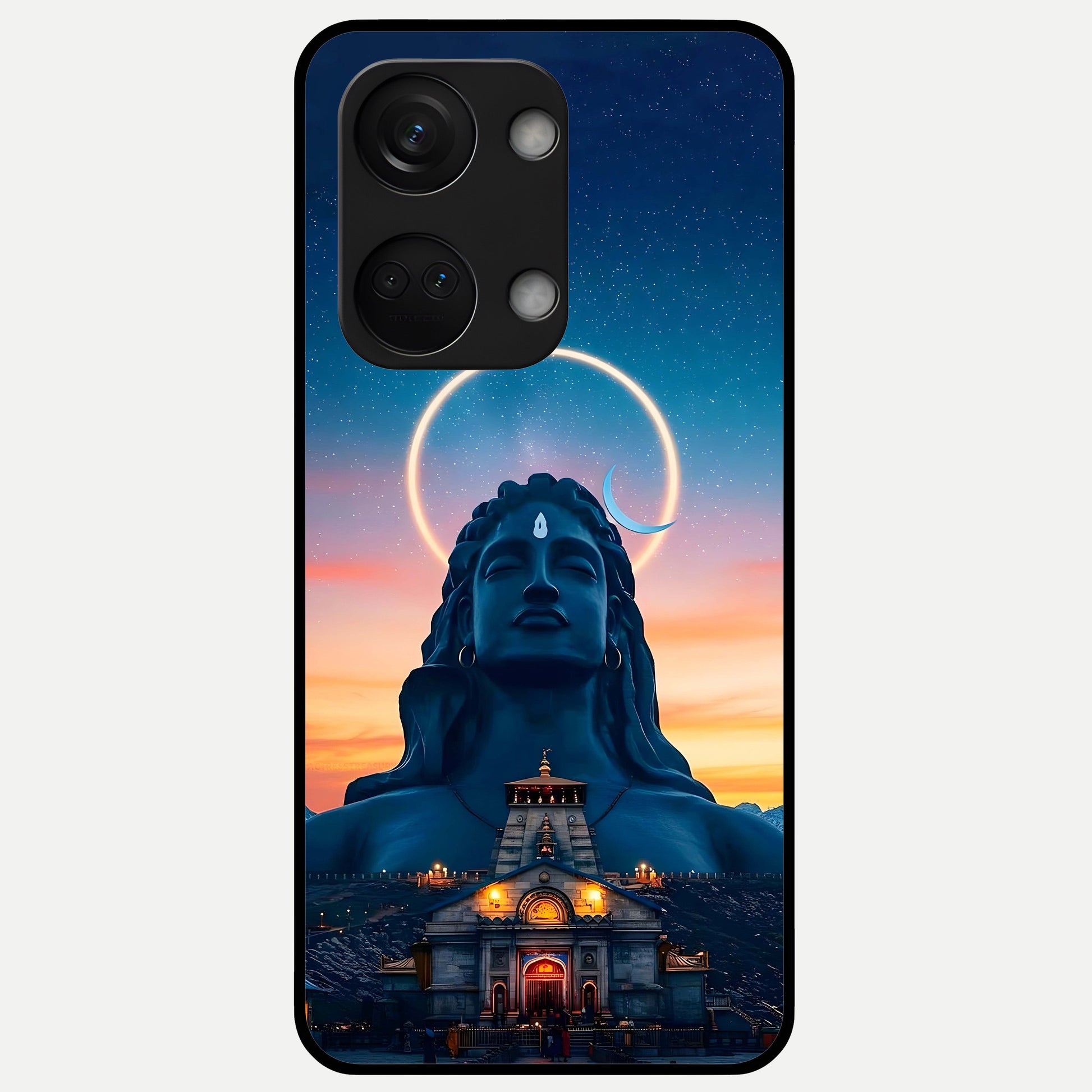  Eternal Shiva Aura Glass Case For Oneplus Nord 3 back cover – full design glossy printed glass finish