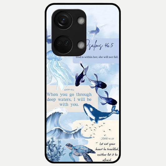  Faithful Ocean Promise Glass Case For Oneplus Nord 3 back cover – full design glossy printed glass finish