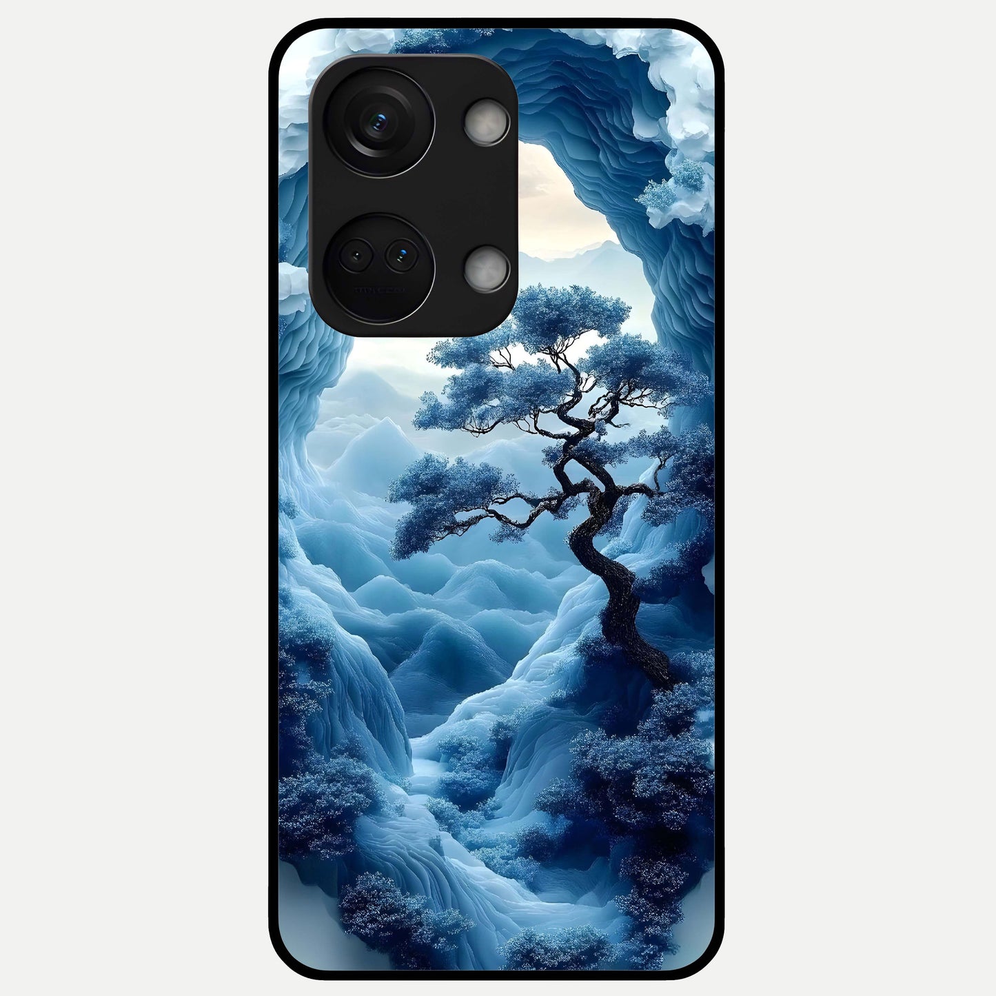  Frozen Serenity Gate Glass Case For Oneplus Nord 3 back cover – full design glossy printed glass finish