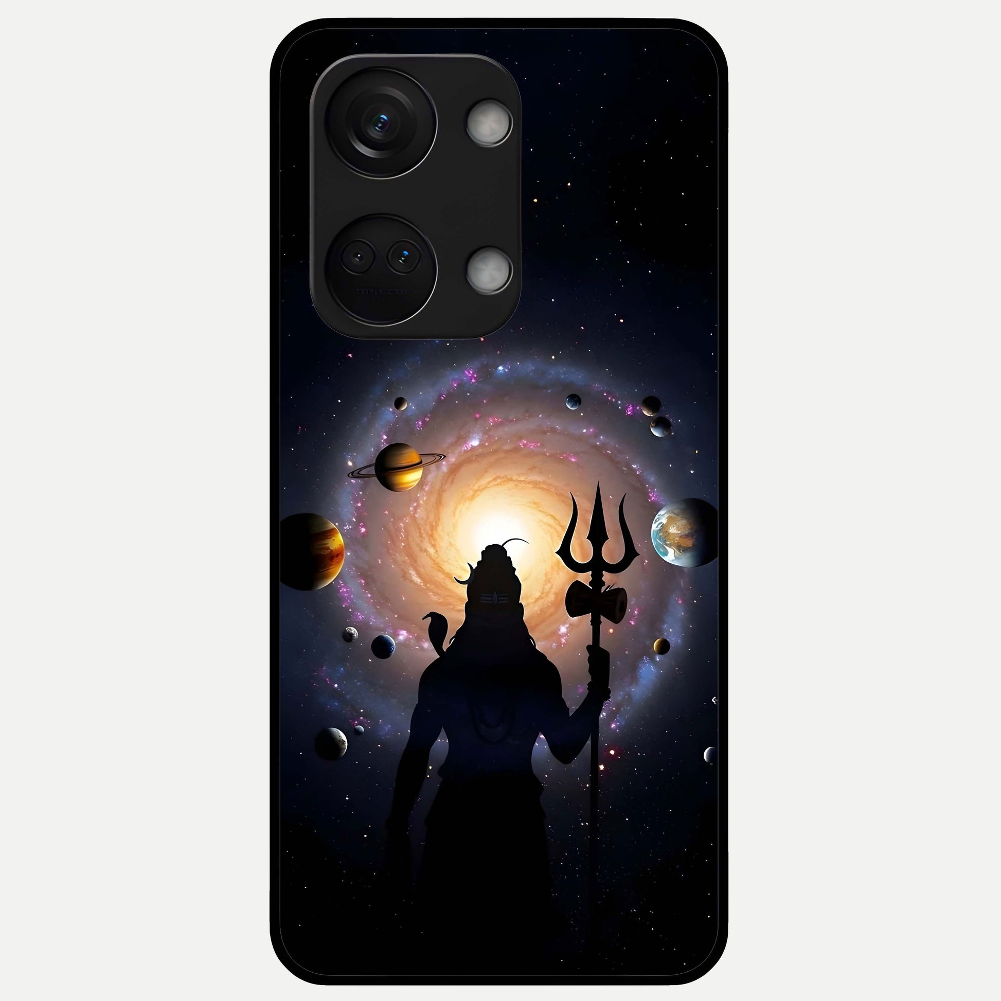  Galactic Shiva Vision Glass Case For Oneplus Nord 3 back cover – full design glossy printed glass finish