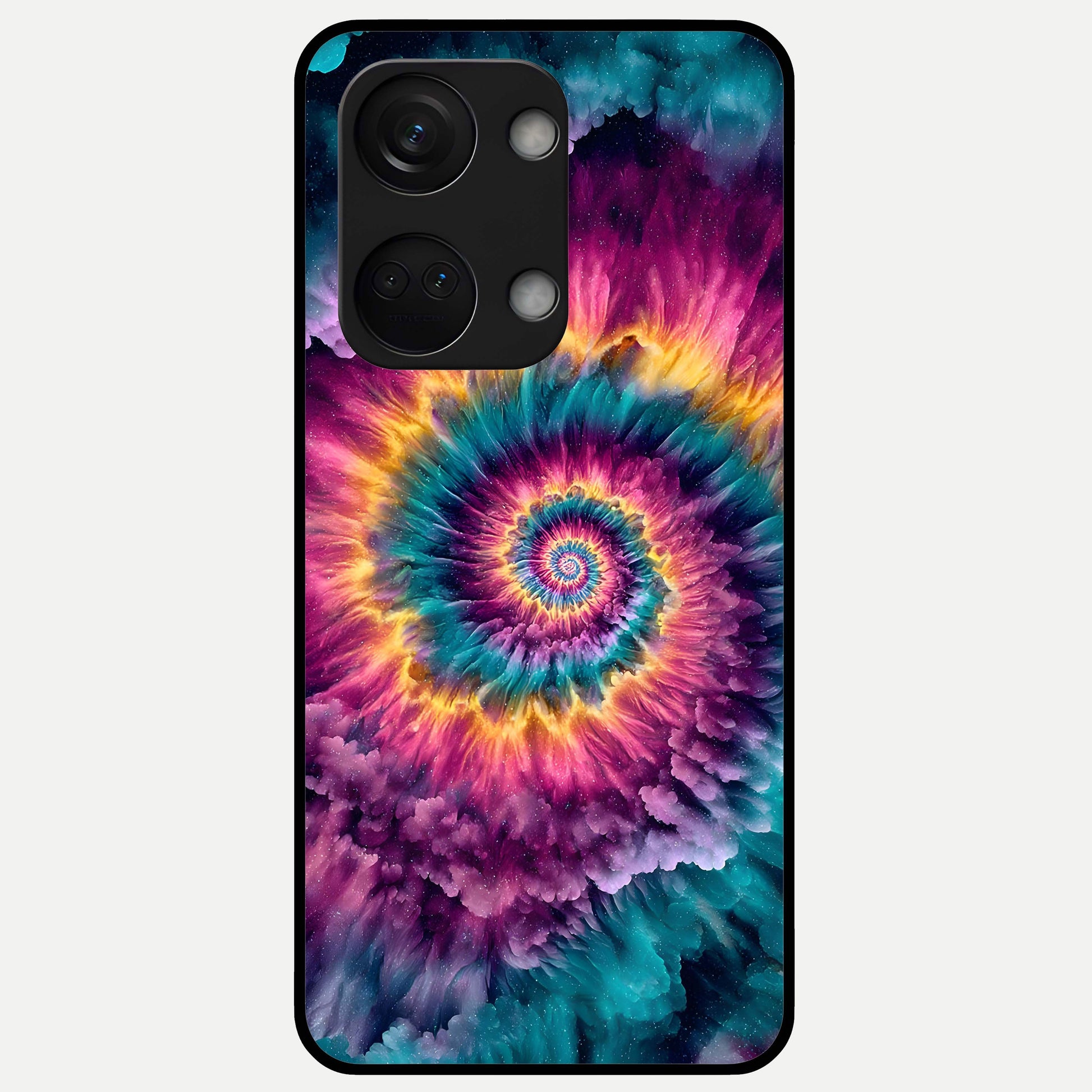  Galactic Spiral Burst Glass Case For Oneplus Nord 3 back cover – full design glossy printed glass finish
