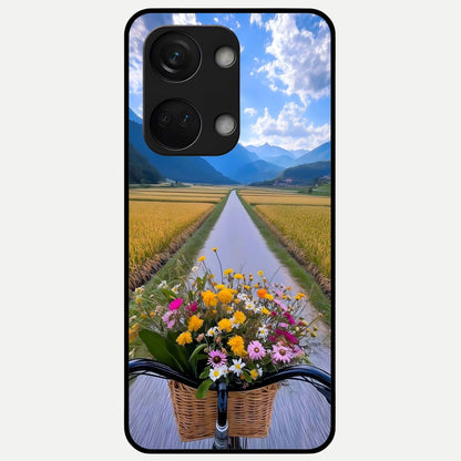  Golden Field Journey Glass Case For Oneplus Nord 3 back cover – full design glossy printed glass finish