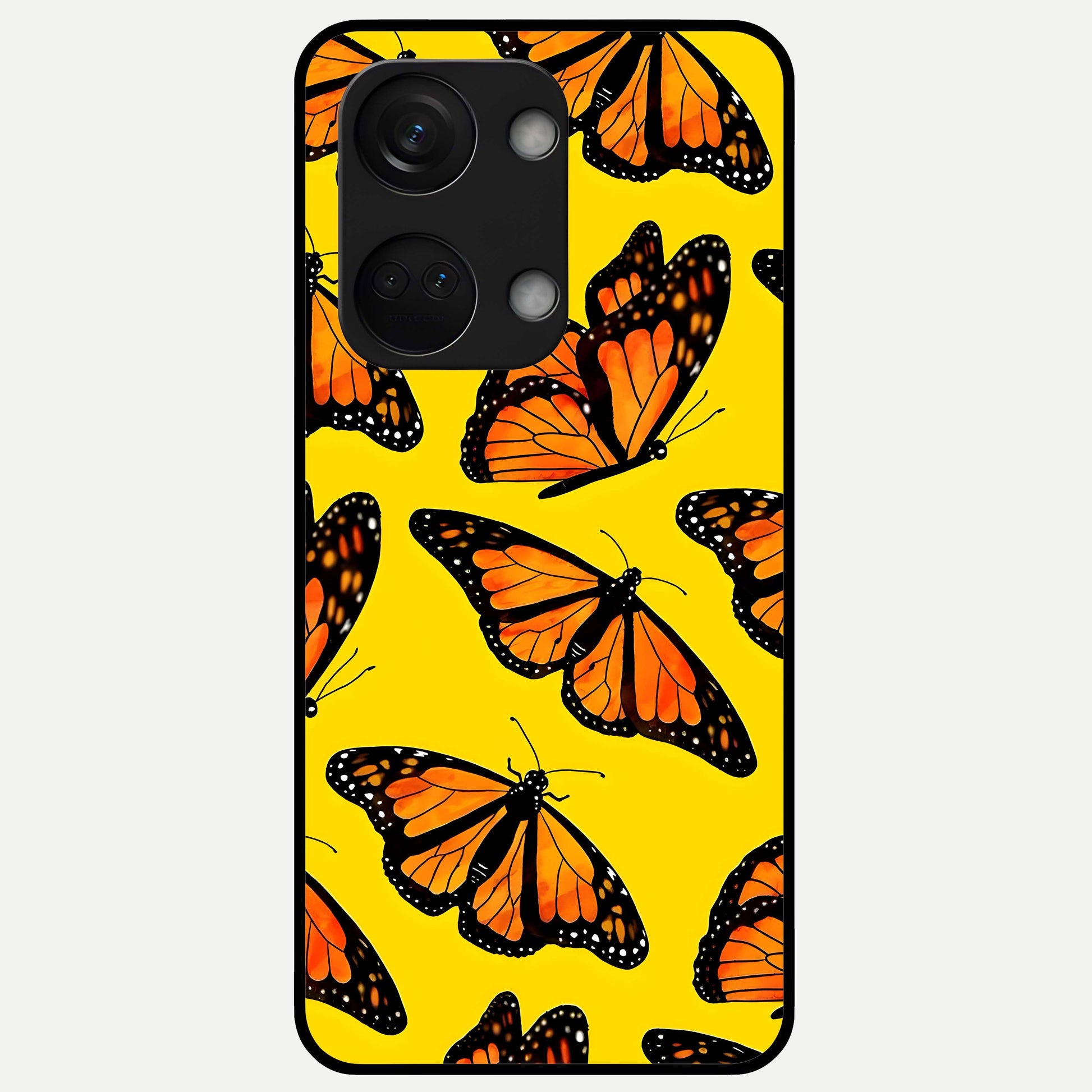  Golden Wing Flight Glass Case For Oneplus Nord 3 back cover – full design glossy printed glass finish