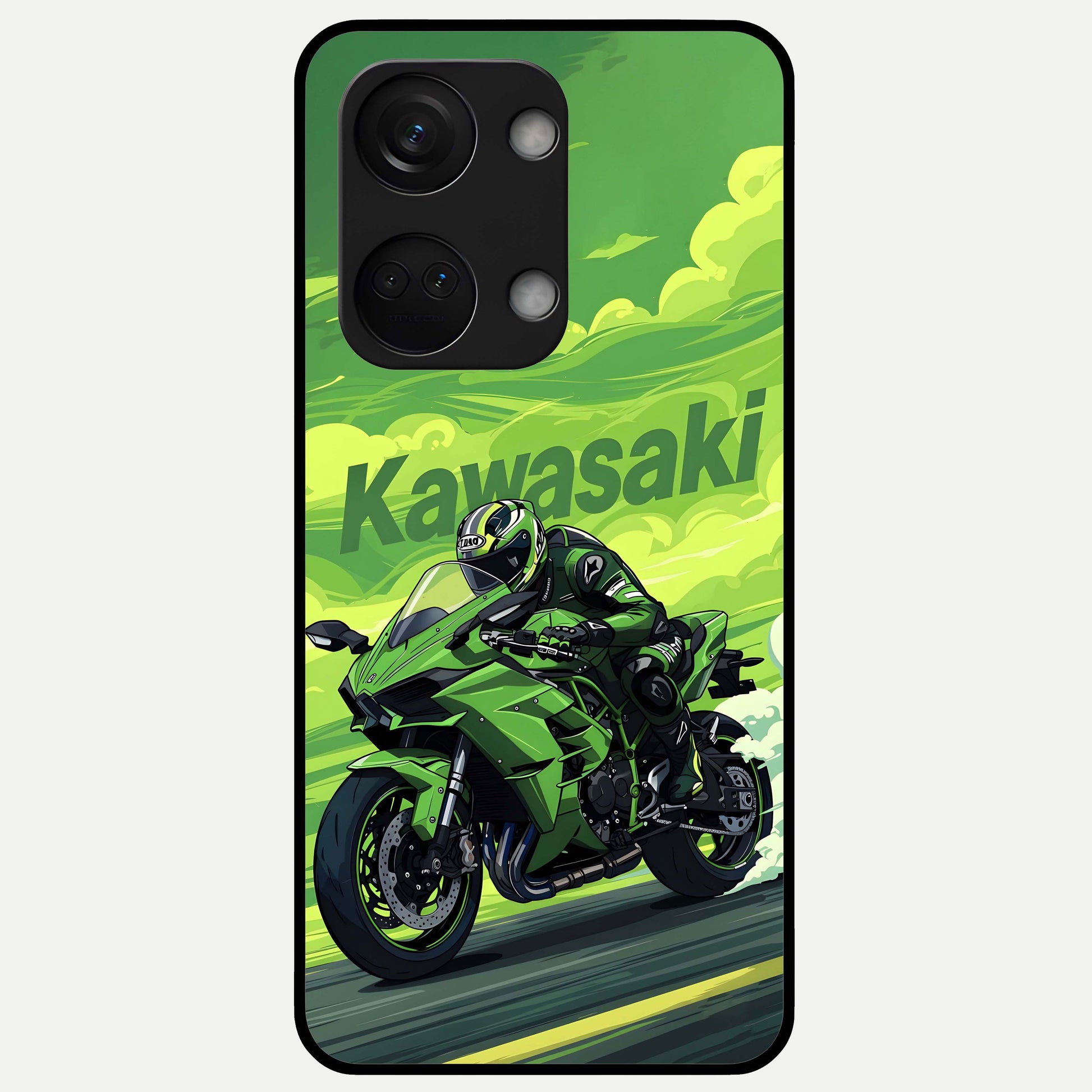  Greenery Sky Glass Case For Oneplus Nord 3 back cover – full design glossy printed glass finish