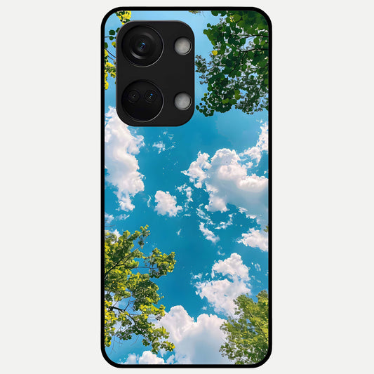  Green Moon Energy Glass Case For Oneplus Nord 3 back cover – full design glossy printed glass finish