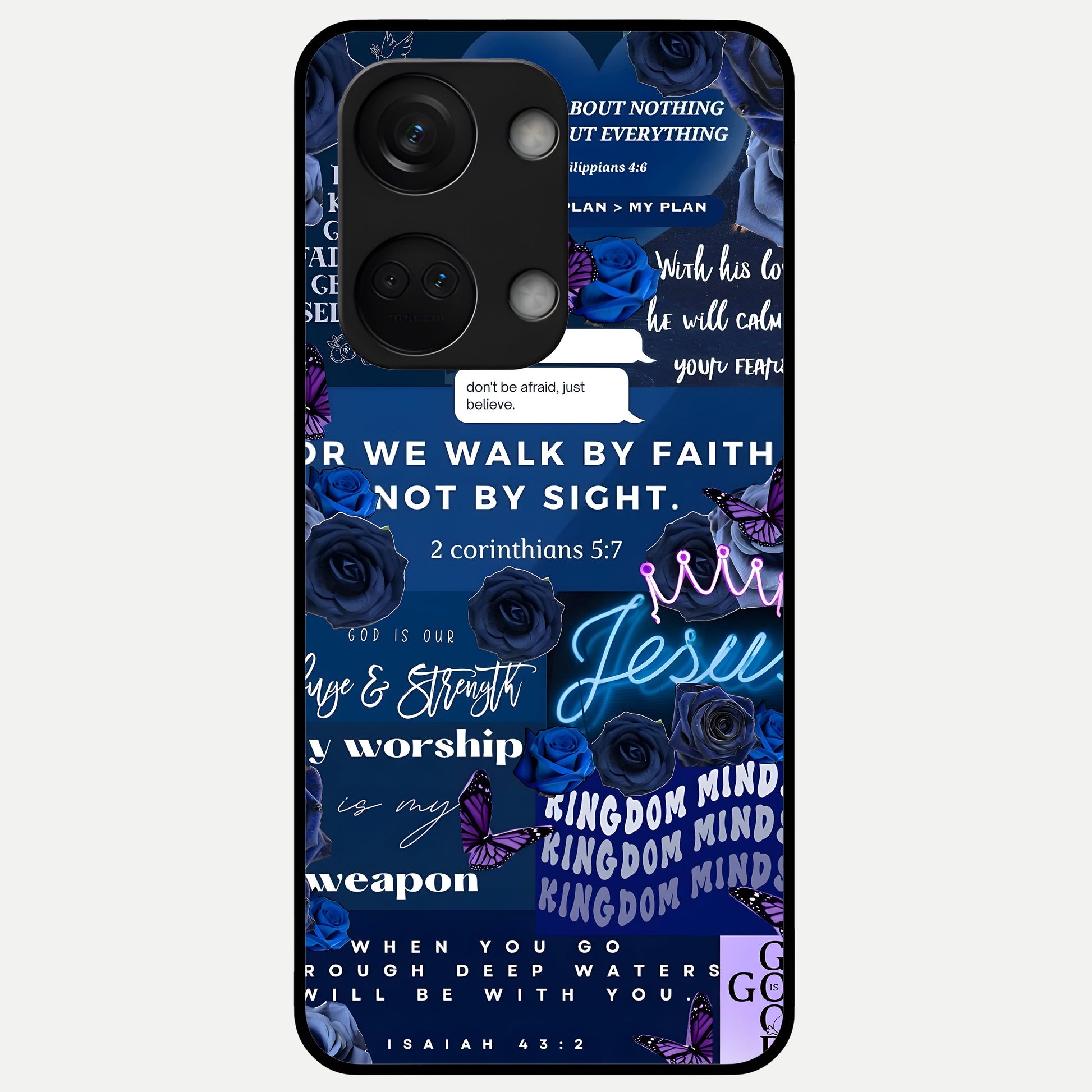  Kingdom Faith Glow Glass Case For Oneplus Nord 3 back cover – full design glossy printed glass finish