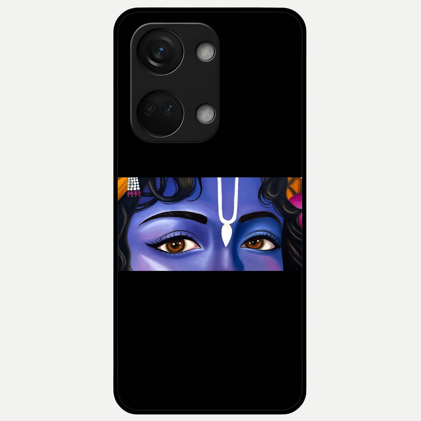  Krishna Eye Glass Case For Oneplus Nord 3 back cover – full design glossy printed glass finish