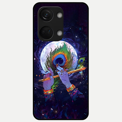  Krishna Hands Art Glass Case For Oneplus Nord 3 back cover – full design glossy printed glass finish