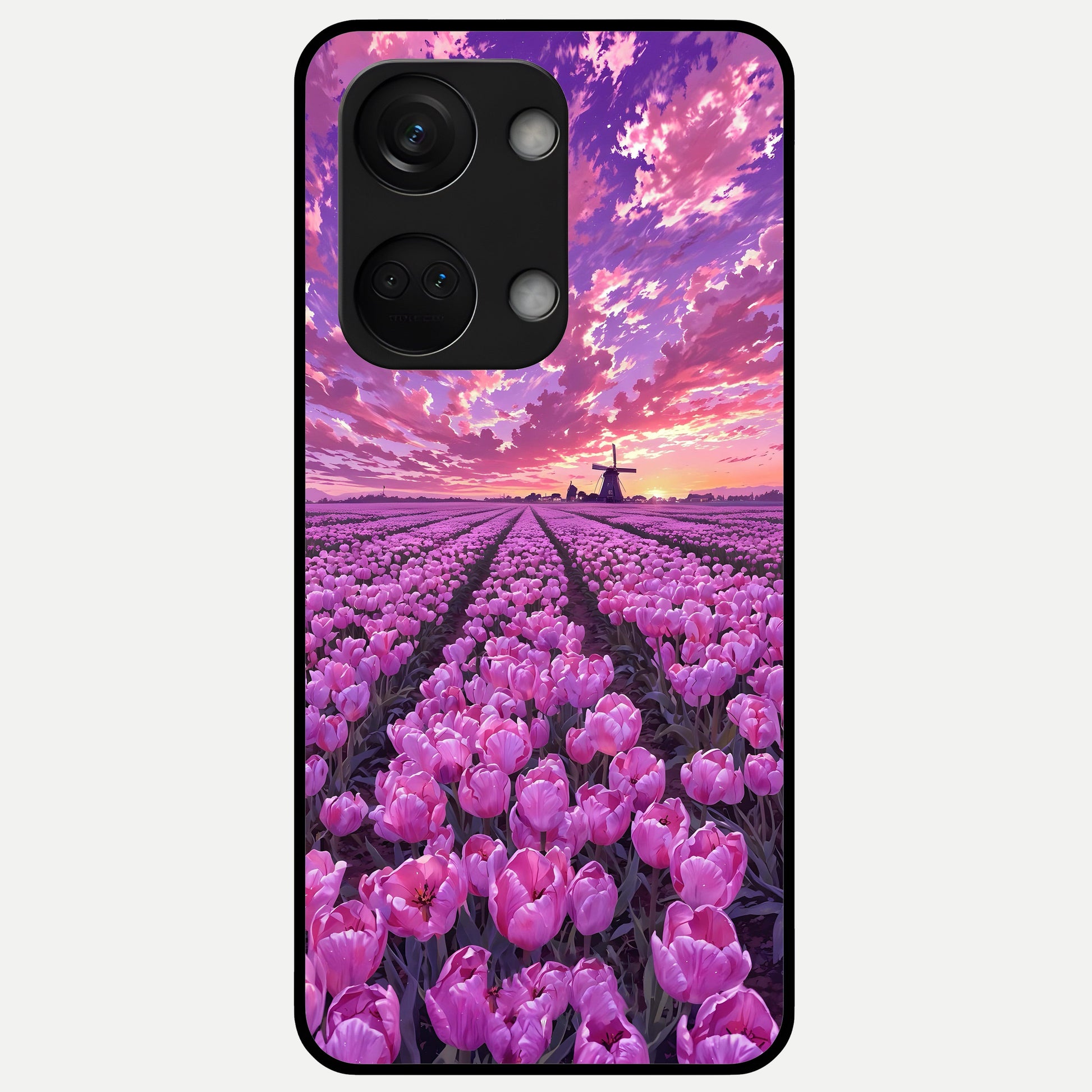  Lavender Dream Skies Glass Case For Oneplus Nord 3 back cover – full design glossy printed glass finish