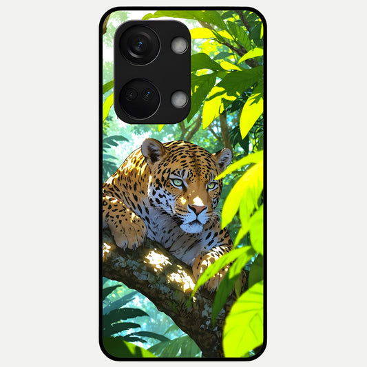  Leopard in Jungle Glass Case For Oneplus Nord 3 back cover – full design glossy printed glass finish