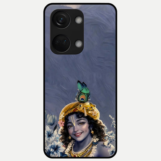 Lord Krishna Glass Case For Oneplus Nord 3 back cover – full design glossy printed glass finish
