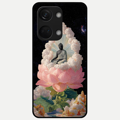  Lotus Divine Peace Glass Case For Oneplus Nord 3 back cover – full design glossy printed glass finish