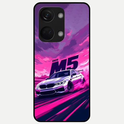  MS Neon Car Glass Case For Oneplus Nord 3 back cover – full design glossy printed glass finish