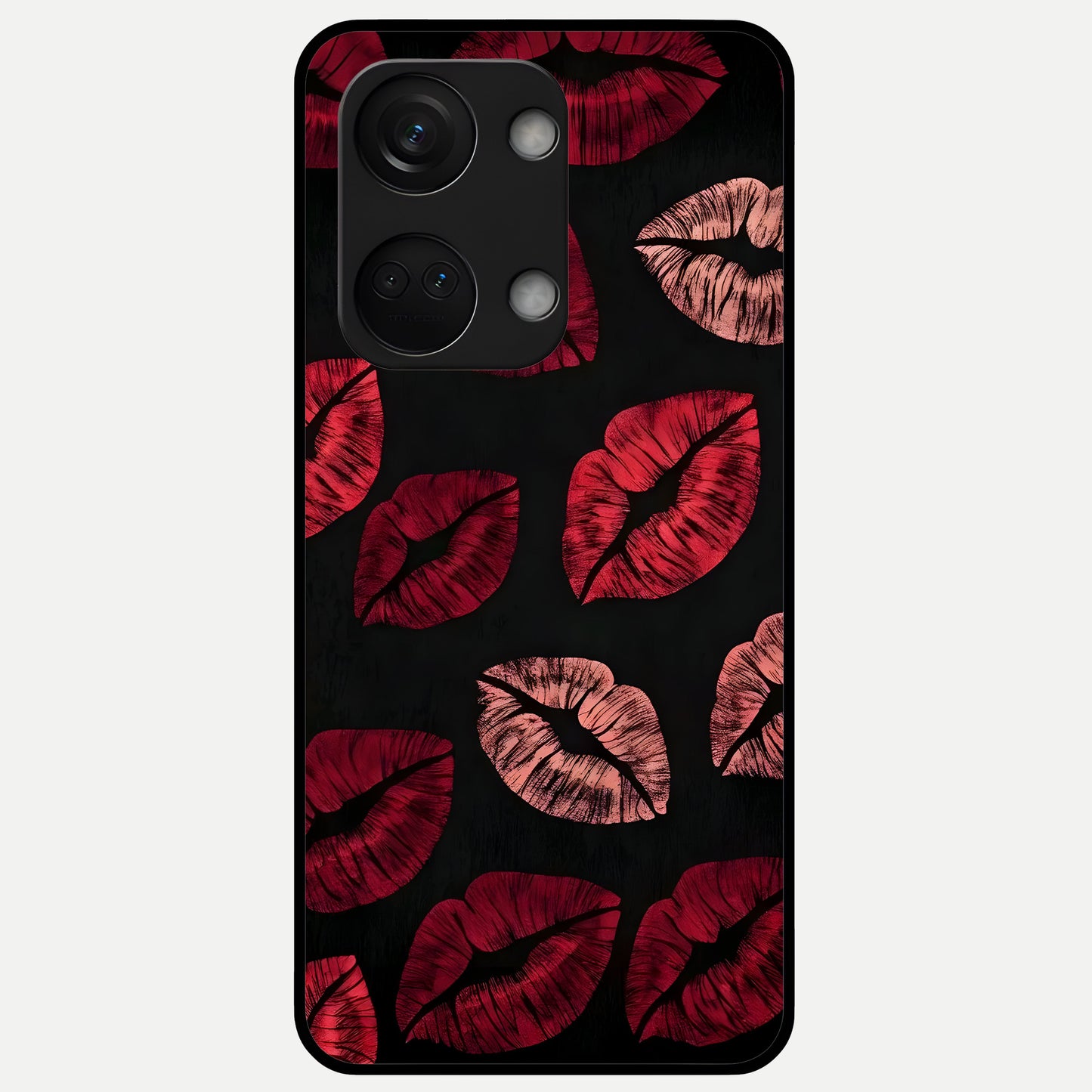  Midnight Kiss Love Glass Case For Oneplus Nord 3 back cover – full design glossy printed glass finish