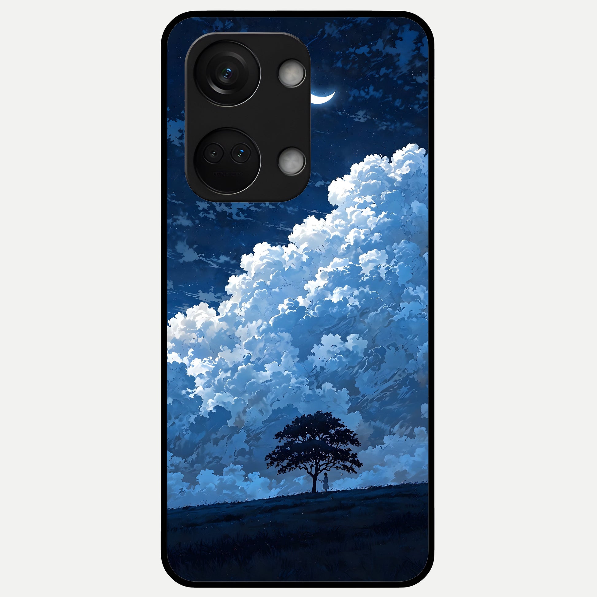 Midnight Sky Serenity Glass Case For Oneplus Nord 3 back cover – full design glossy printed glass finish