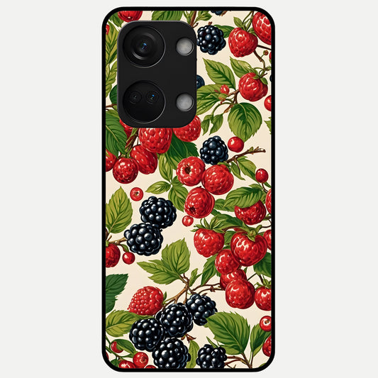  Mixed Berry Collage Glass Case For Oneplus Nord 3 back cover – full design glossy printed glass finish
