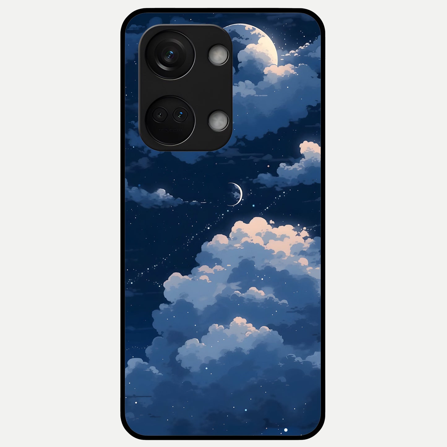  Moon Dream Haze Glass Case For Oneplus Nord 3 back cover – full design glossy printed glass finish