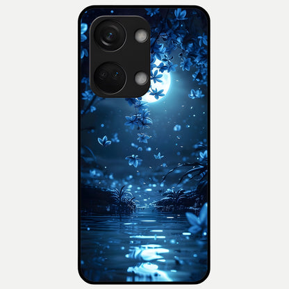  Moonlight Petal Dream Glass Case For Oneplus Nord 3 back cover – full design glossy printed glass finish