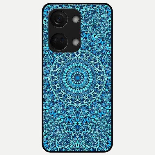  Ocean Bloom Mandala Glass Case For Oneplus Nord 3 back cover – full design glossy printed glass finish