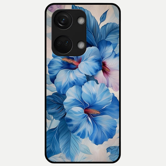  Ocean Hibiscus Grace Glass Case For Oneplus Nord 3 back cover – full design glossy printed glass finish