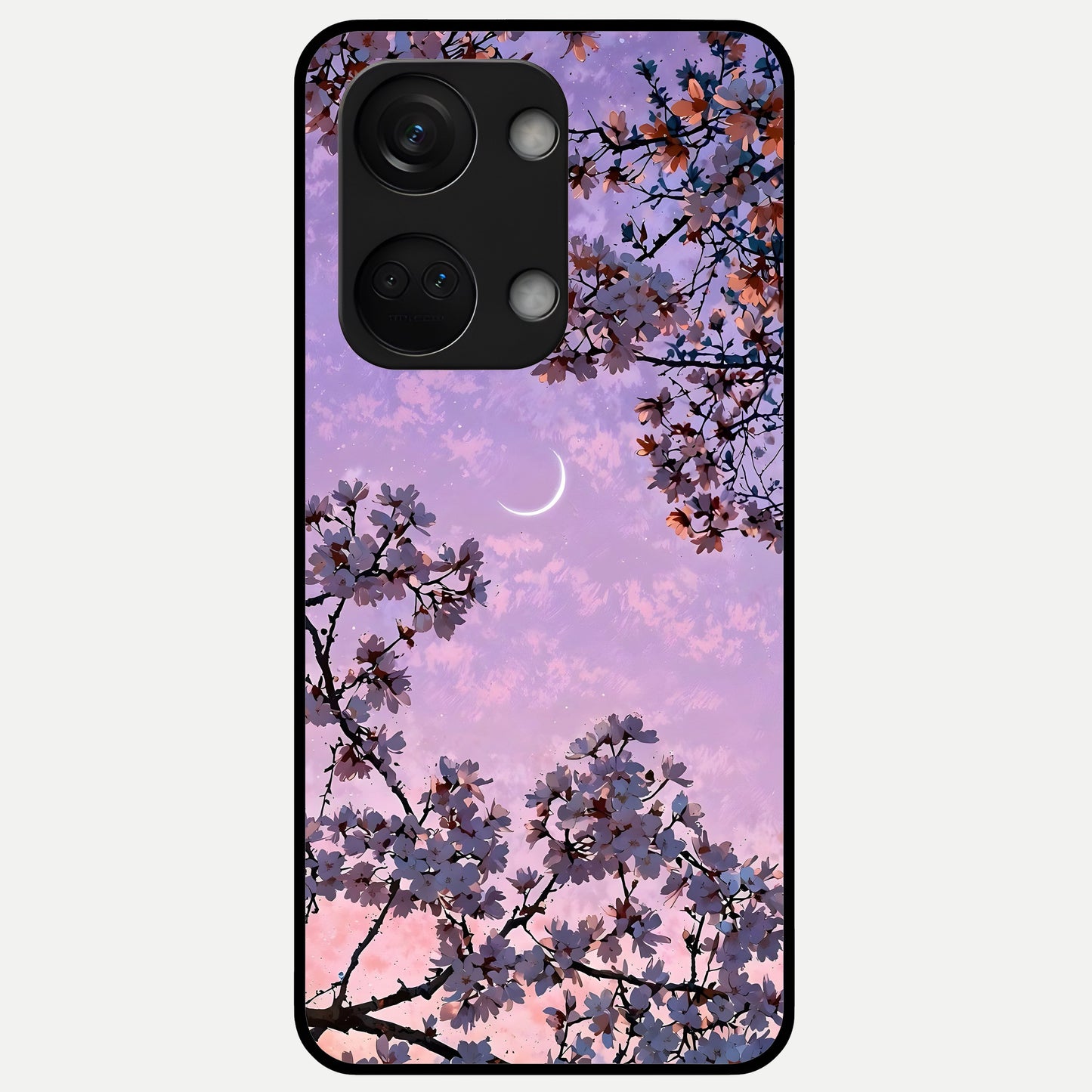  Purple Serenity Moon Glass Case For Oneplus Nord 3 back cover – full design glossy printed glass finish