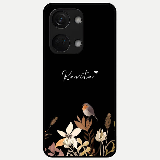  Quiet Garden Tune Custom Name Glass Case For Oneplus Nord 3 back cover – full design glossy printed glass finish
