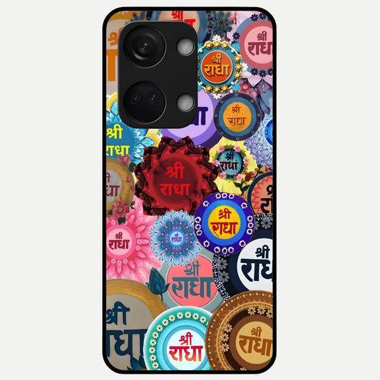  Radha Divine Bloom Glass Case For Oneplus Nord 3 back cover – full design glossy printed glass finish