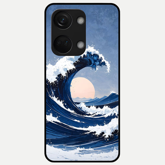  Rising Tide Power Glass Case For Oneplus Nord 3 back cover – full design glossy printed glass finish
