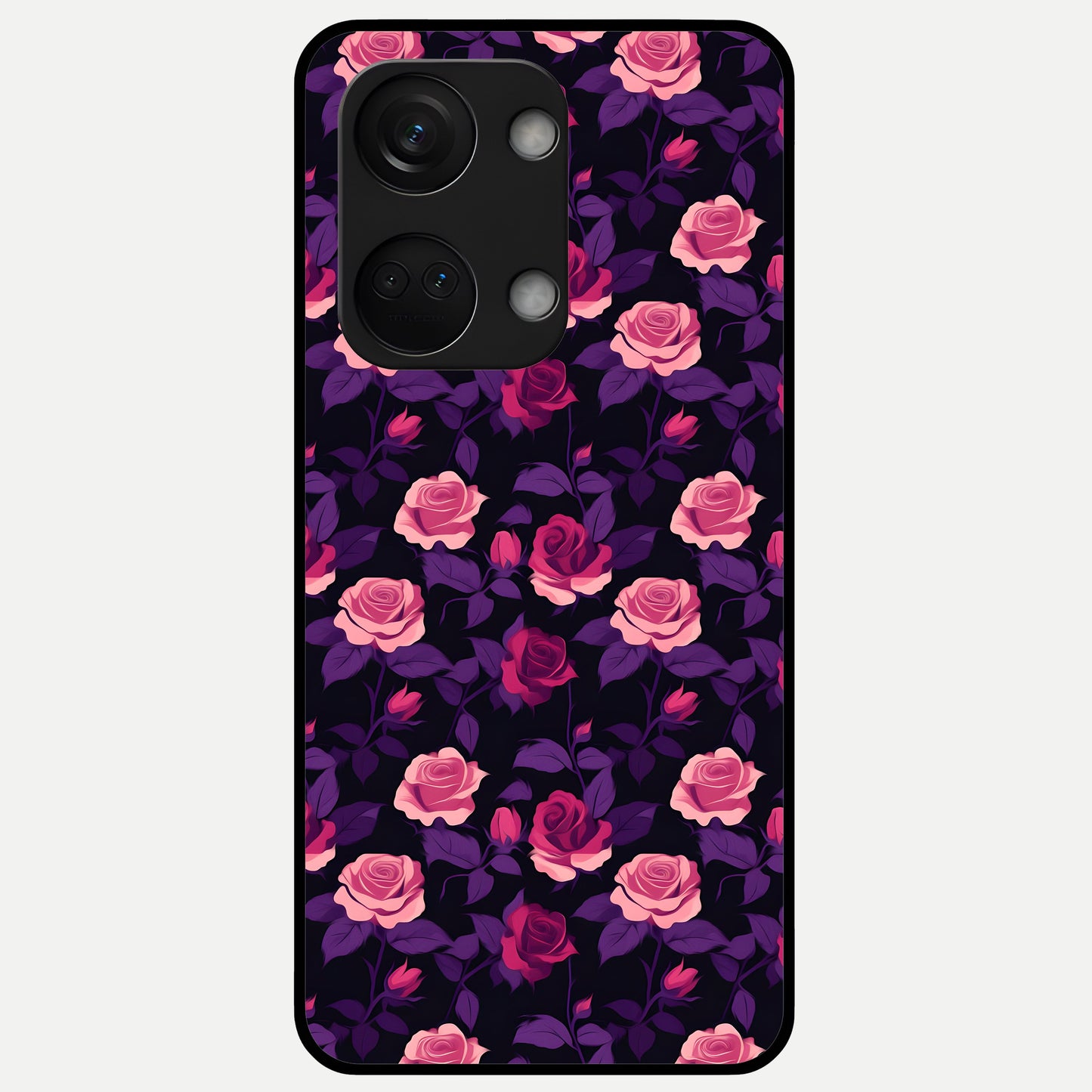  Rose Garden Twilight Glass Case For Oneplus Nord 3 back cover – full design glossy printed glass finish