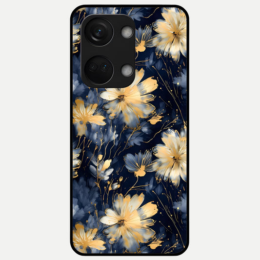  Royal Petal Dream Glass Case For Oneplus Nord 3 back cover – full design glossy printed glass finish