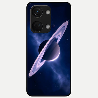  Saturn Ring Mystique Glass Case For Oneplus Nord 3 back cover – full design glossy printed glass finish