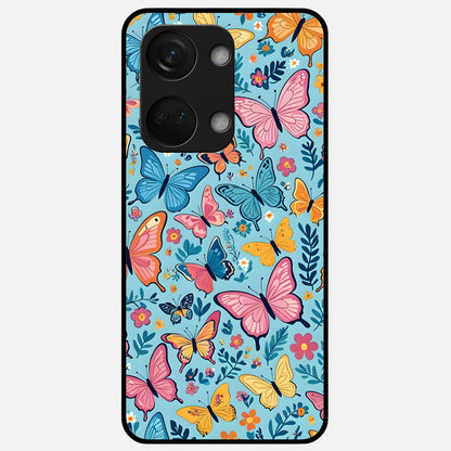  Spring Wing Garden Glass Case For Oneplus Nord 3 back cover – full design glossy printed glass finish