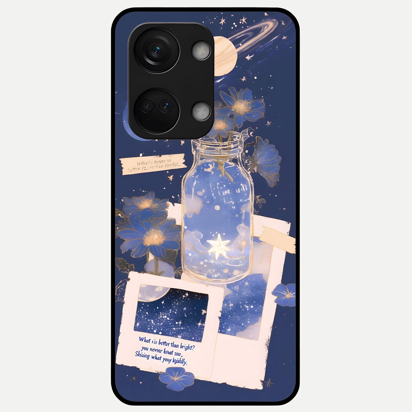  Starlit Cosmic Jar Glass Case For Oneplus Nord 3 back cover – full design glossy printed glass finish