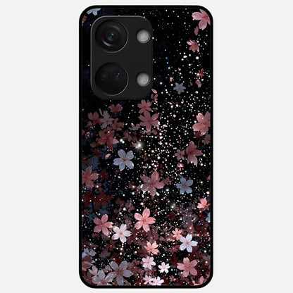  Starlit Flower Dreams Glass Case For Oneplus Nord 3 back cover – full design glossy printed glass finish