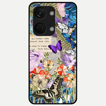  Storm Path Bloom Glass Case For Oneplus Nord 3 back cover – full design glossy printed glass finish