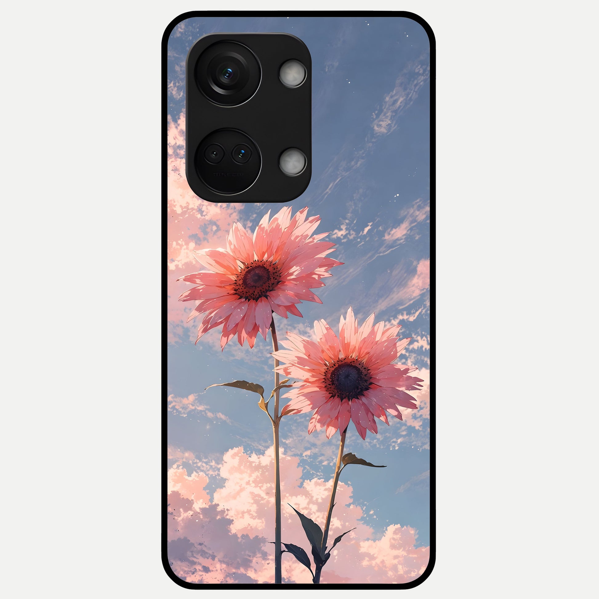  Sun Moon Balance Glass Case For Oneplus Nord 3 back cover – full design glossy printed glass finish