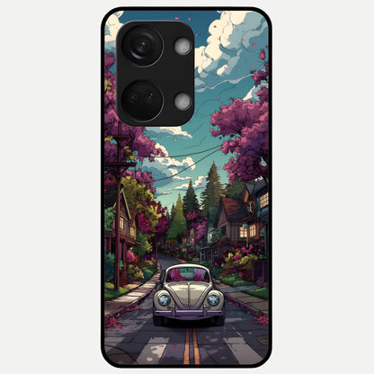  Vintage Street Drive Glass Case For Oneplus Nord 3 back cover – full design glossy printed glass finish