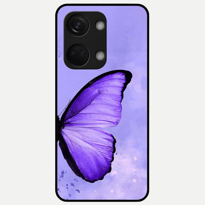 Violet Dream Wing Glass Case For Oneplus Nord 3 back cover – full design glossy printed glass finish
