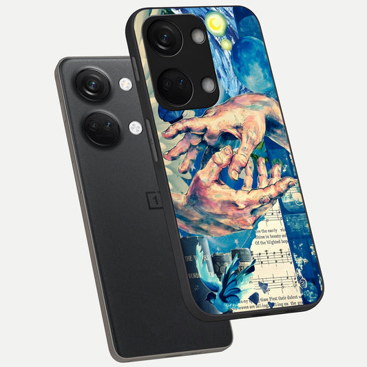  Aesthetic Divider phone case For Oneplus Nord 3 showing premium glass back cover with detailed artwork