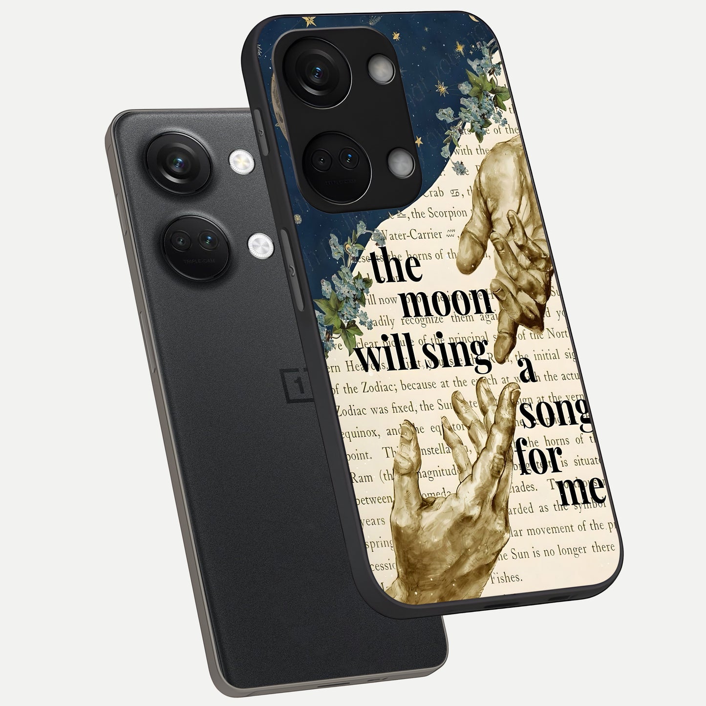  Aesthetic Divine phone case For Oneplus Nord 3 showing premium glass back cover with detailed artwork