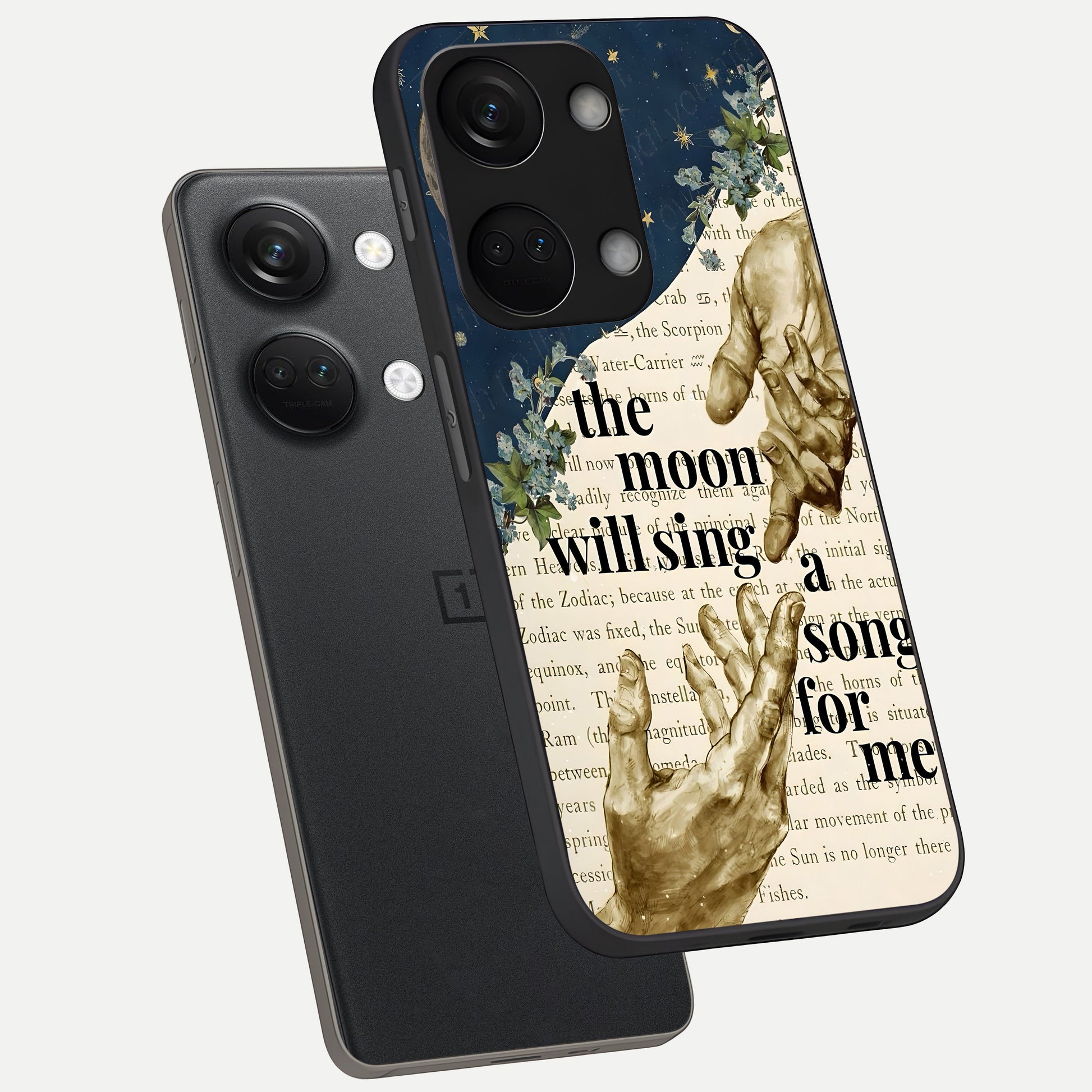  Aesthetic Divine phone case For Oneplus Nord 3 showing premium glass back cover with detailed artwork
