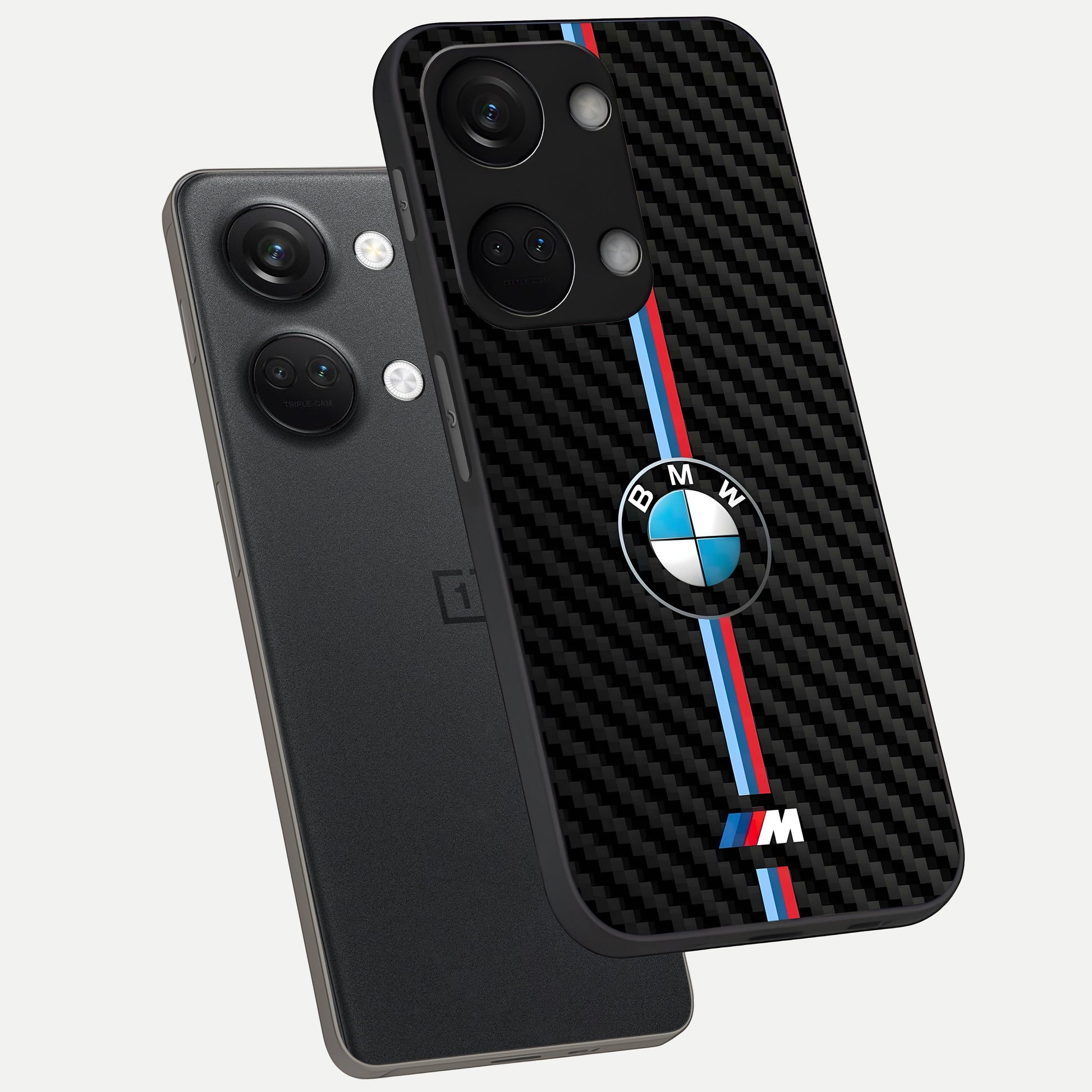  BMW Pattern phone case For Oneplus Nord 3 showing premium glass back cover with detailed artwork