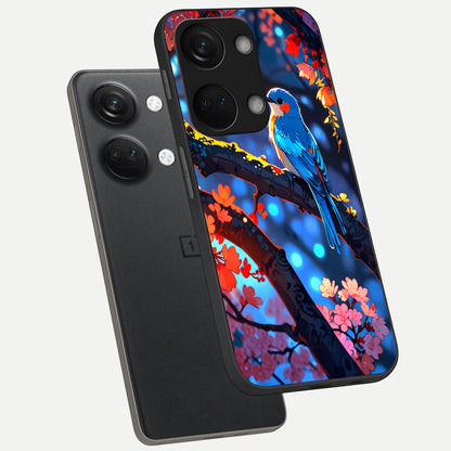  Blooming Water Drift phone case For Oneplus Nord 3 showing premium glass back cover with detailed artwork
