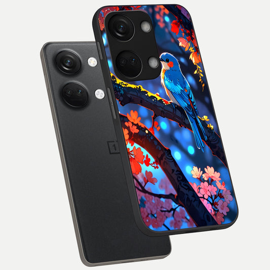  Blooming Water Drift phone case For Oneplus Nord 3 showing premium glass back cover with detailed artwork