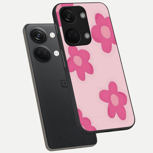  Candy Bloom Dreams phone case For Oneplus Nord 3 showing premium glass back cover with detailed artwork