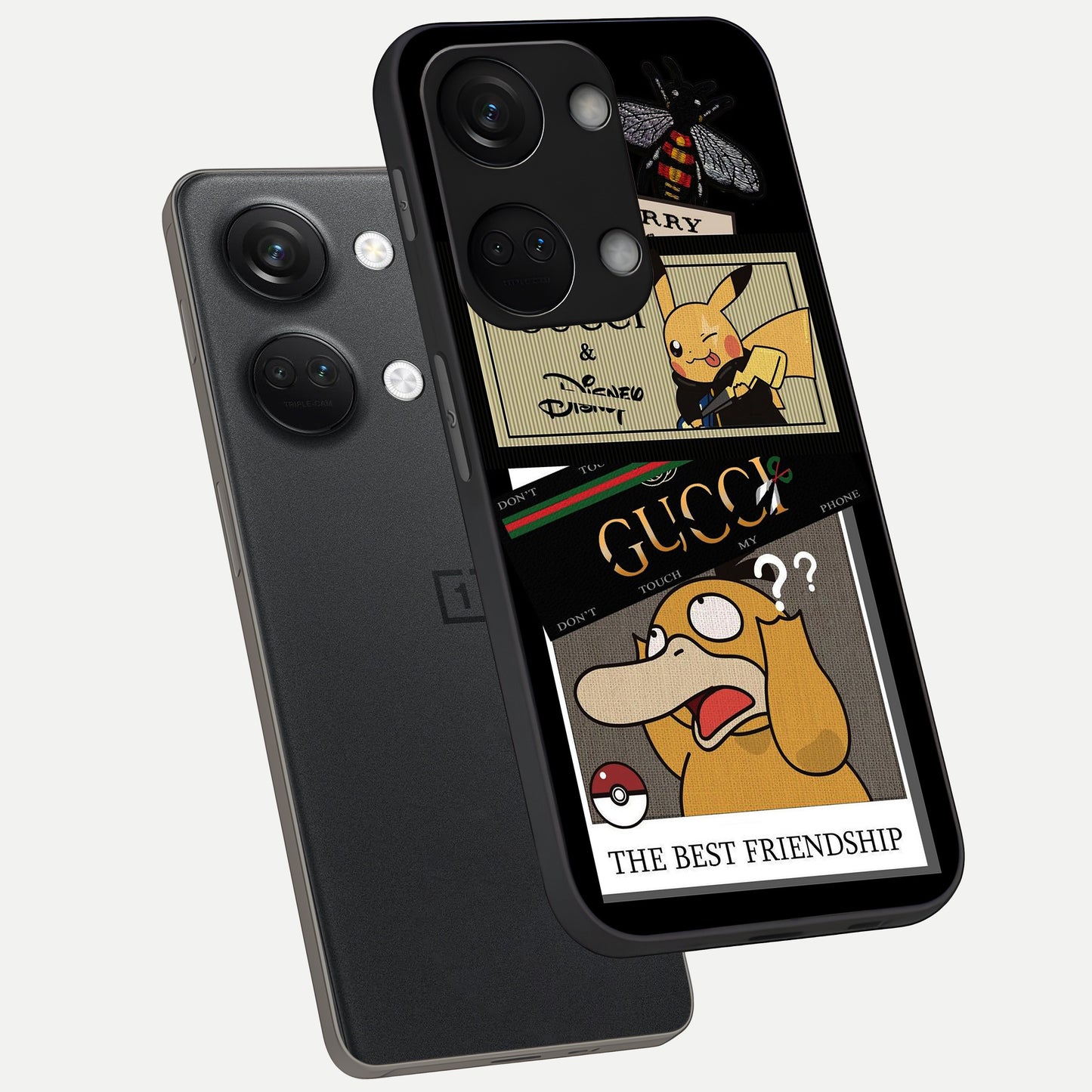  Cartoon Brand Play Mashup phone case For Oneplus Nord 3 showing premium glass back cover with detailed artwork