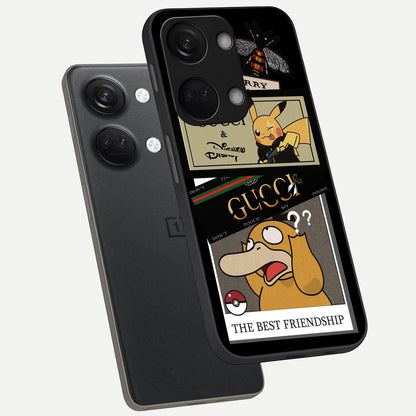  Cartoon Brand Play Mashup phone case For Oneplus Nord 3 showing premium glass back cover with detailed artwork