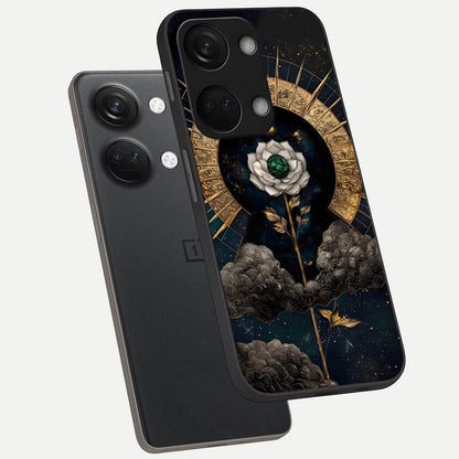  Celestial Lotus Morang phone case For Oneplus Nord 3 showing premium glass back cover with detailed artwork